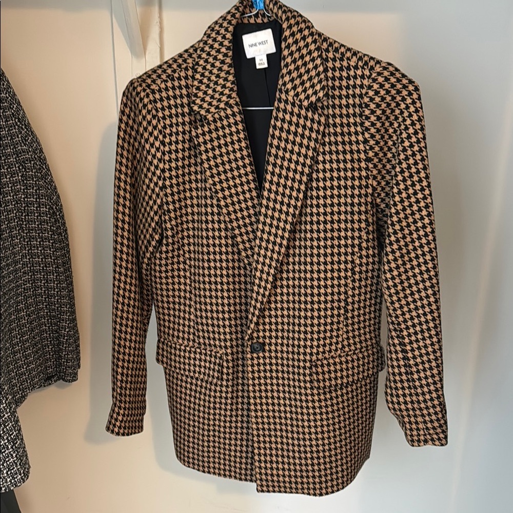 Nine West Houndstooth Blazer